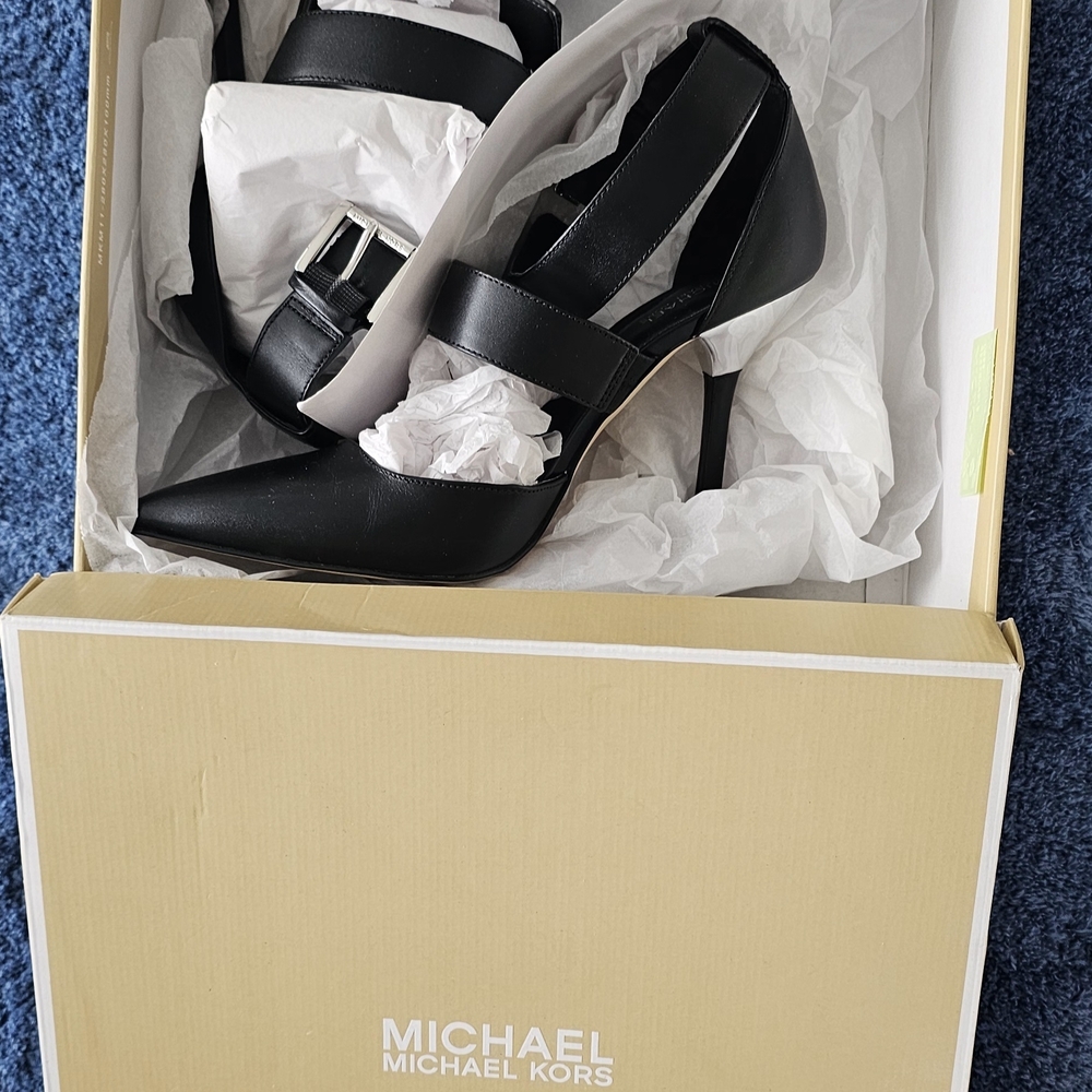 Michael Kors Black Strappy Heels